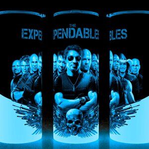 Glow in the Dark The Expendables Action Movie Sylvester Stallone Cup Mug Tumbler